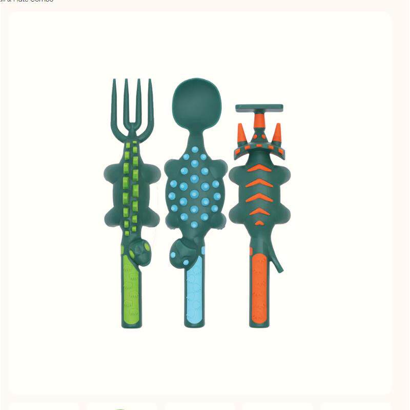 Children Dinosaur Themed Tableware Set with Utensils
juego de vajilla con tematica de dinosaurios para ni�os con utensilios