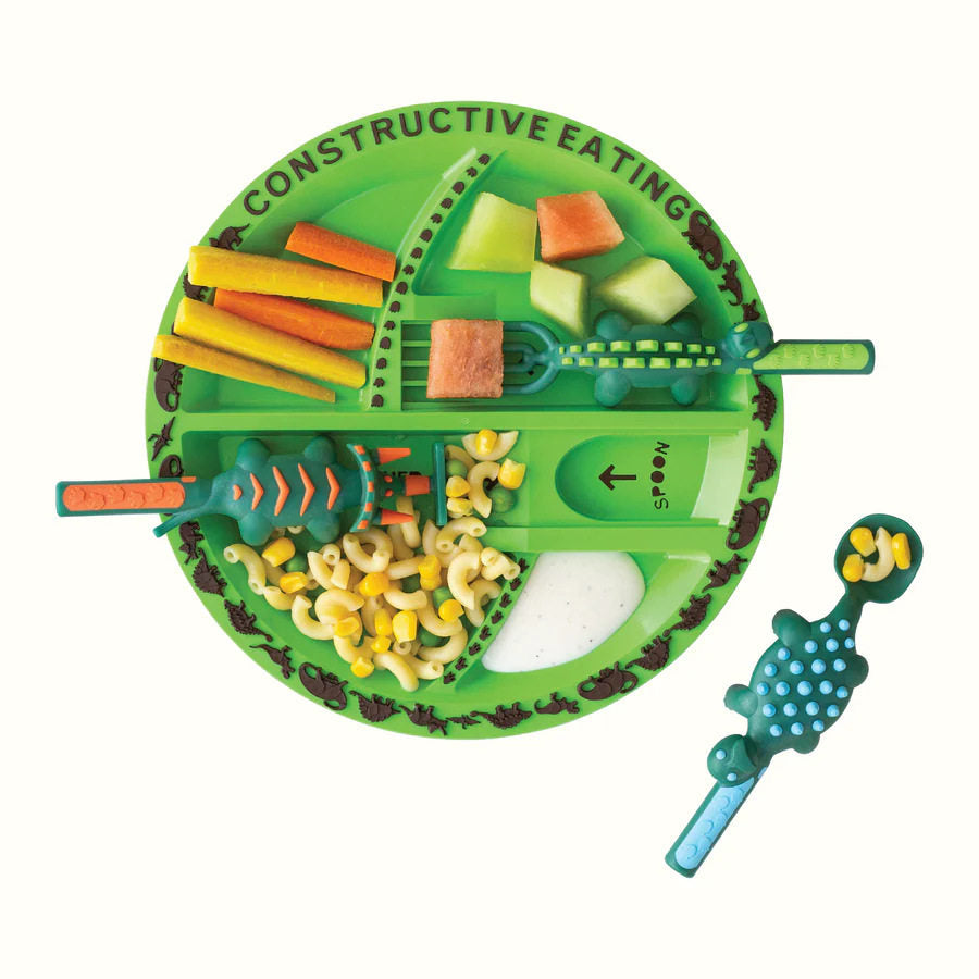 Children Dinosaur Themed Tableware Set with Utensils
juego de vajilla con tematica de dinosaurios para ni�os con utensilios