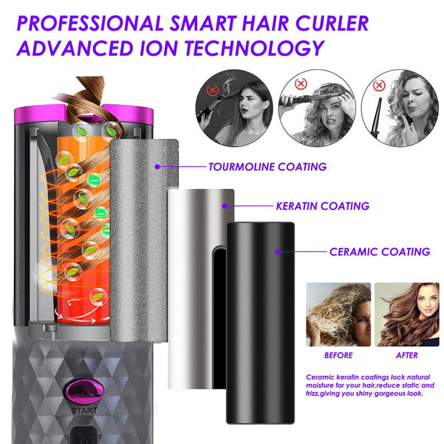Wireless charging curling iron
Rizador de pelo con carga inal�mbrica