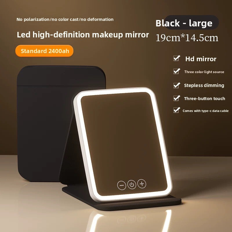Folding LED Makeup Mirror with Adjustable Light
Espejo de maquillaje LED plegable con luz ajustable