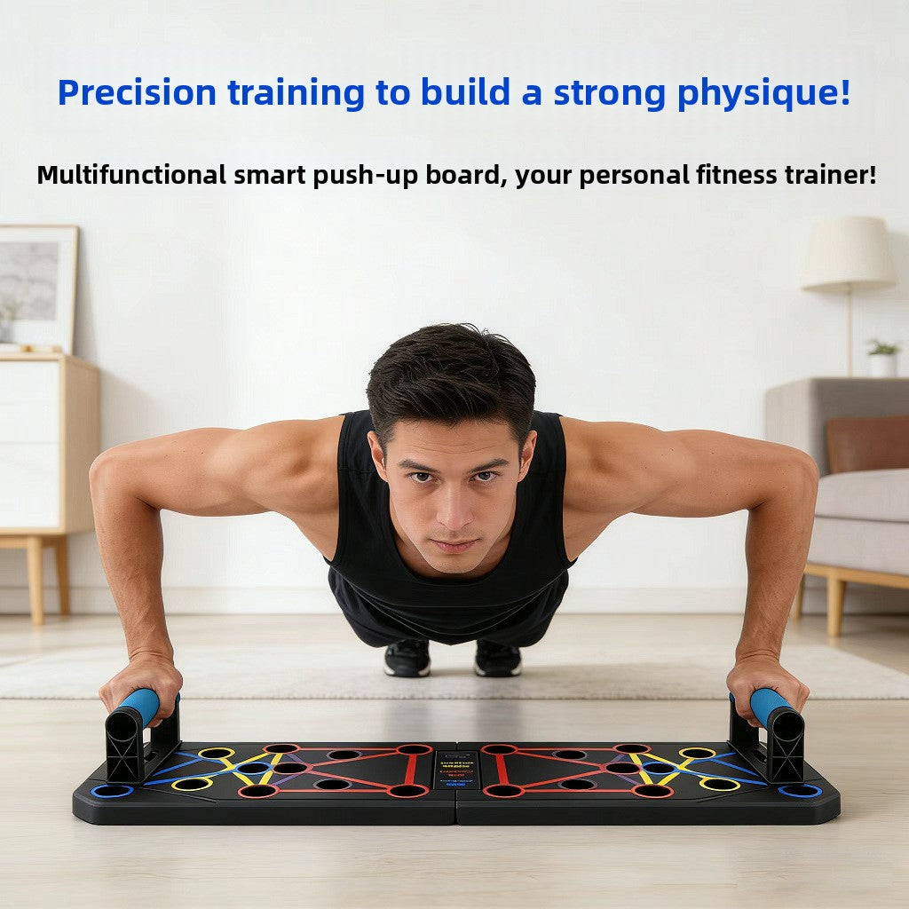 Multifunctional Foldable Push-Up Board for Home Exercise
Tabla de flexiones plegable multifuncional para ejercicio en casa