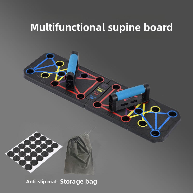 Multifunctional Foldable Push-Up Board for Home Exercise
Tabla de flexiones plegable multifuncional para ejercicio en casa