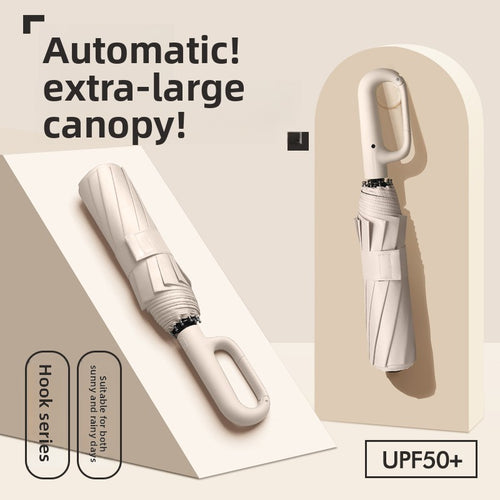 Automatic Folding Umbrella for Sun and Rain Protection
Paraguas plegable automatico para  proteccion contra el sol y la lluvia