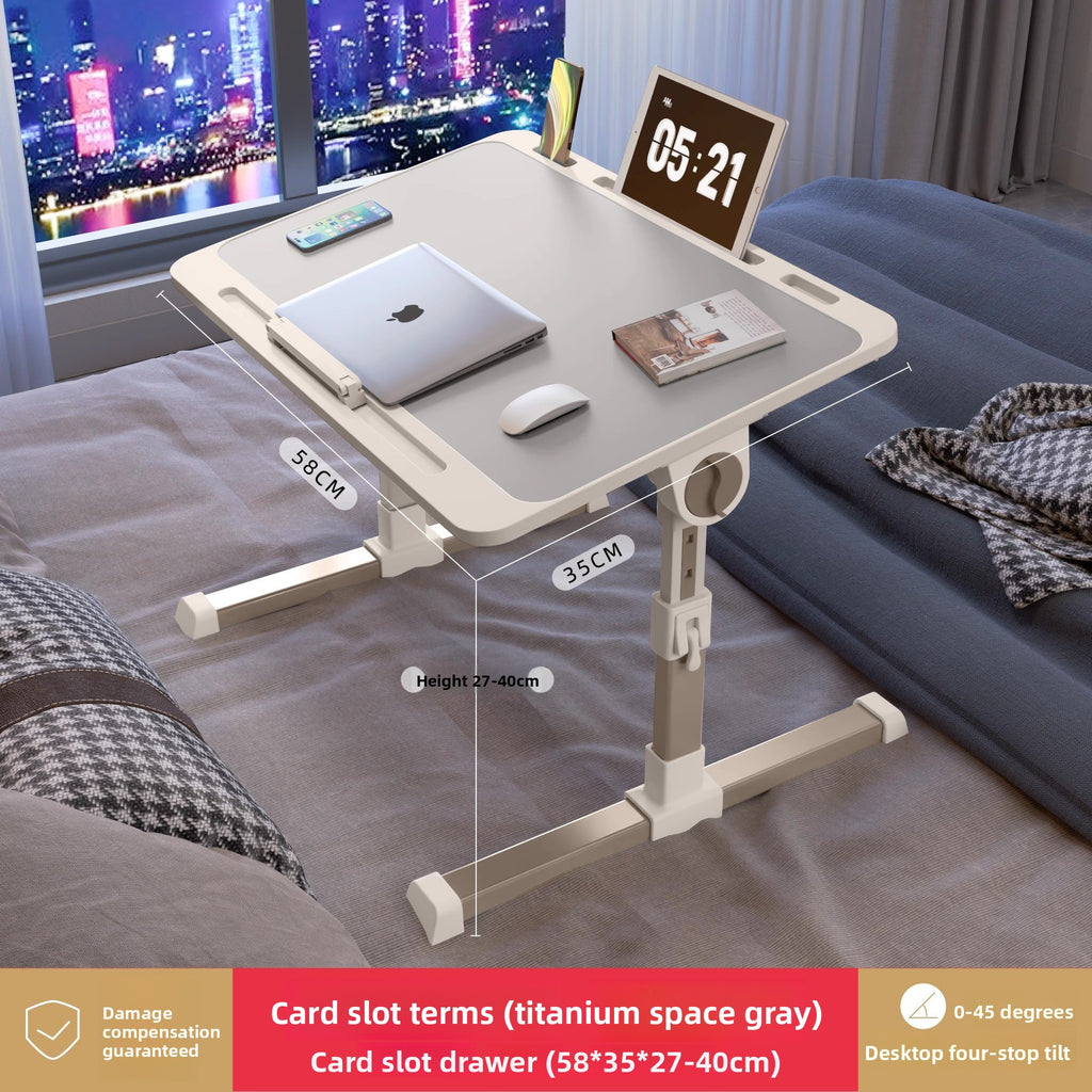 Adjustable Height Folding Desk with Storage Features
Escritorio plegable de altura ajustable con funciones de almacenamiento