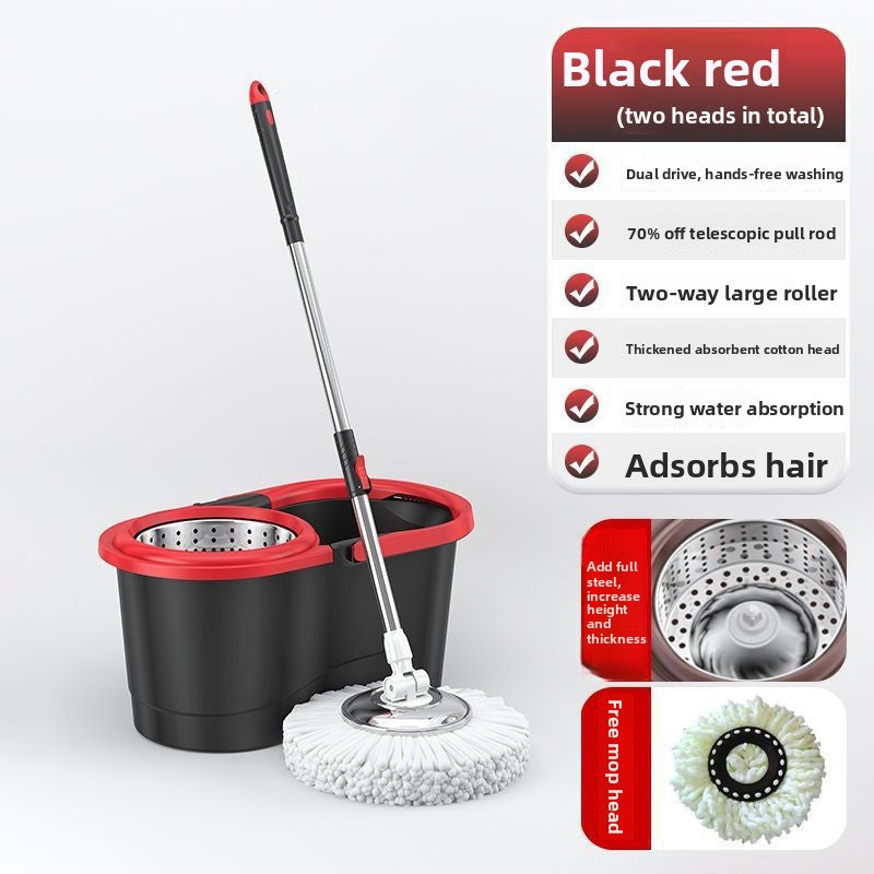 Rotary Mop Bucket with Self Wringing and Handle
Cubo de fregona giratoria con autoescurridor y mango