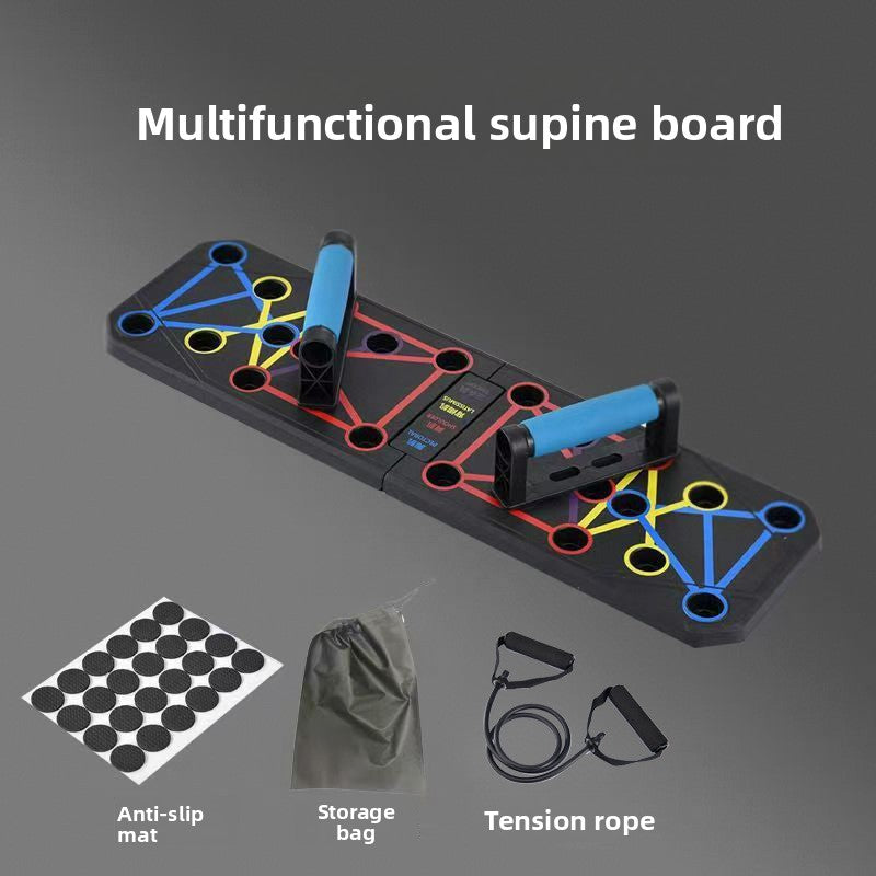 Multifunctional Foldable Push-Up Board for Home Exercise
Tabla de flexiones plegable multifuncional para ejercicio en casa