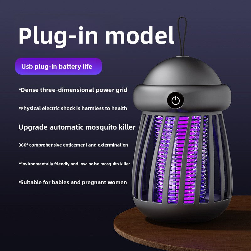 Smart Electric Mosquito Killer Lamp Rechargeable Indoor Outdoor
L�mpara antimosquitos el�ctrica inteligente recargable para interiores y exteriores