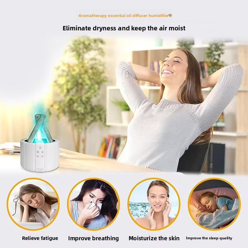 Ultrasonic Flame Aromatherapy Humidifier
Humidificador ultras�nico de aromaterapia con llama