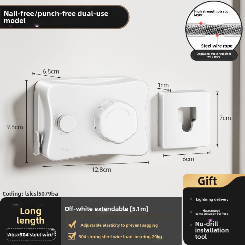 Invisible Clothesline steel wire
Cable de acero para tendedero invisible