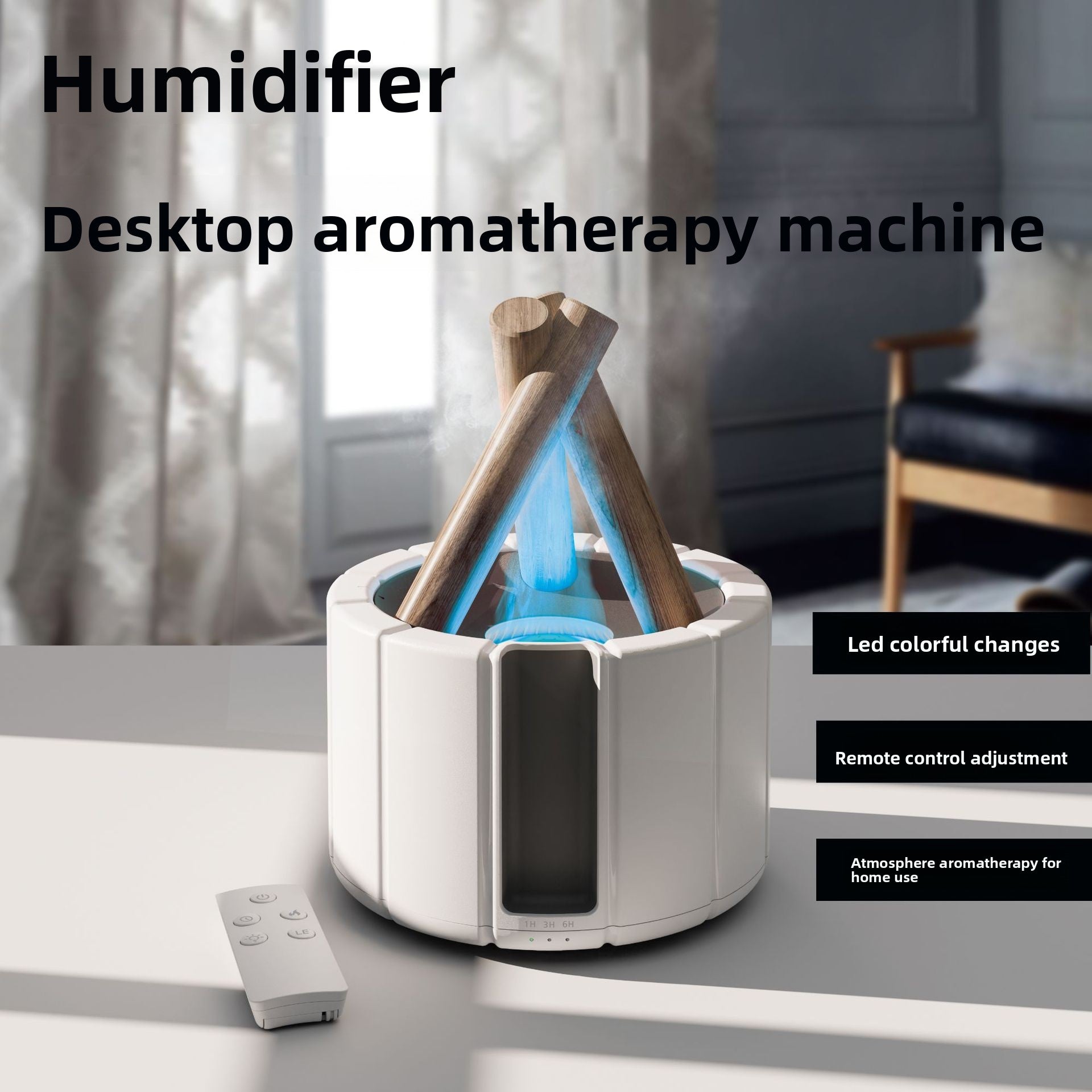 Ultrasonic Flame Aromatherapy Humidifier
Humidificador ultras�nico de aromaterapia con llama