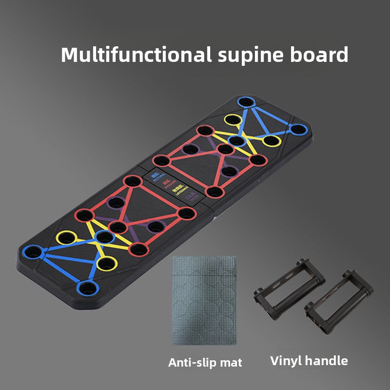 Multifunctional Foldable Push-Up Board for Home Exercise
Tabla de flexiones plegable multifuncional para ejercicio en casa