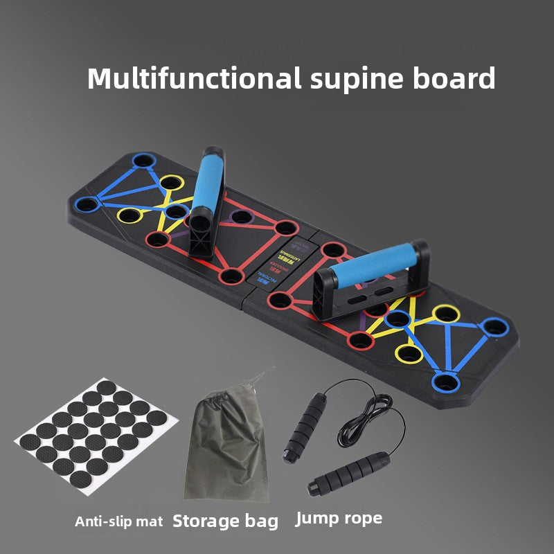 Multifunctional Foldable Push-Up Board for Home Exercise
Tabla de flexiones plegable multifuncional para ejercicio en casa