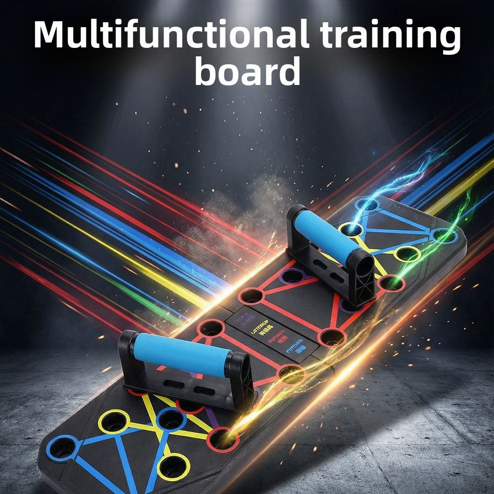 Multifunctional Foldable Push-Up Board for Home Exercise
Tabla de flexiones plegable multifuncional para ejercicio en casa