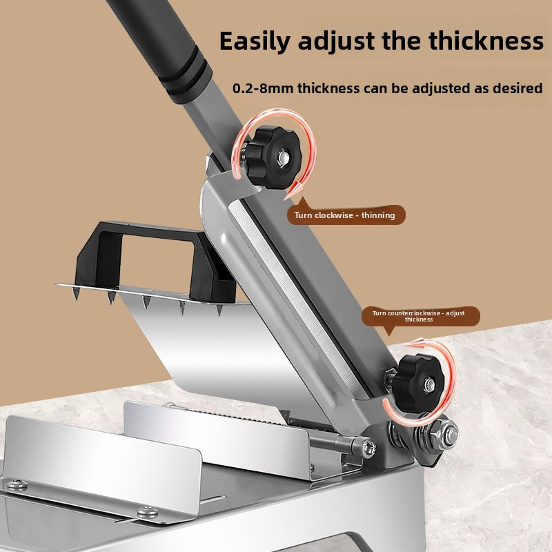 Thickened stainless steel meat slicer
Cortadora de carne de acero inoxidable reforzado